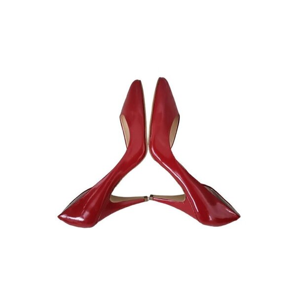 NEW Revolve Tony Bianco Red Patent Leather D'orsay Pumps - Picture 6 of 12
